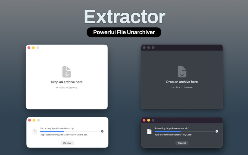 Screenshot #1 pour Extractor - Unarchive Files
