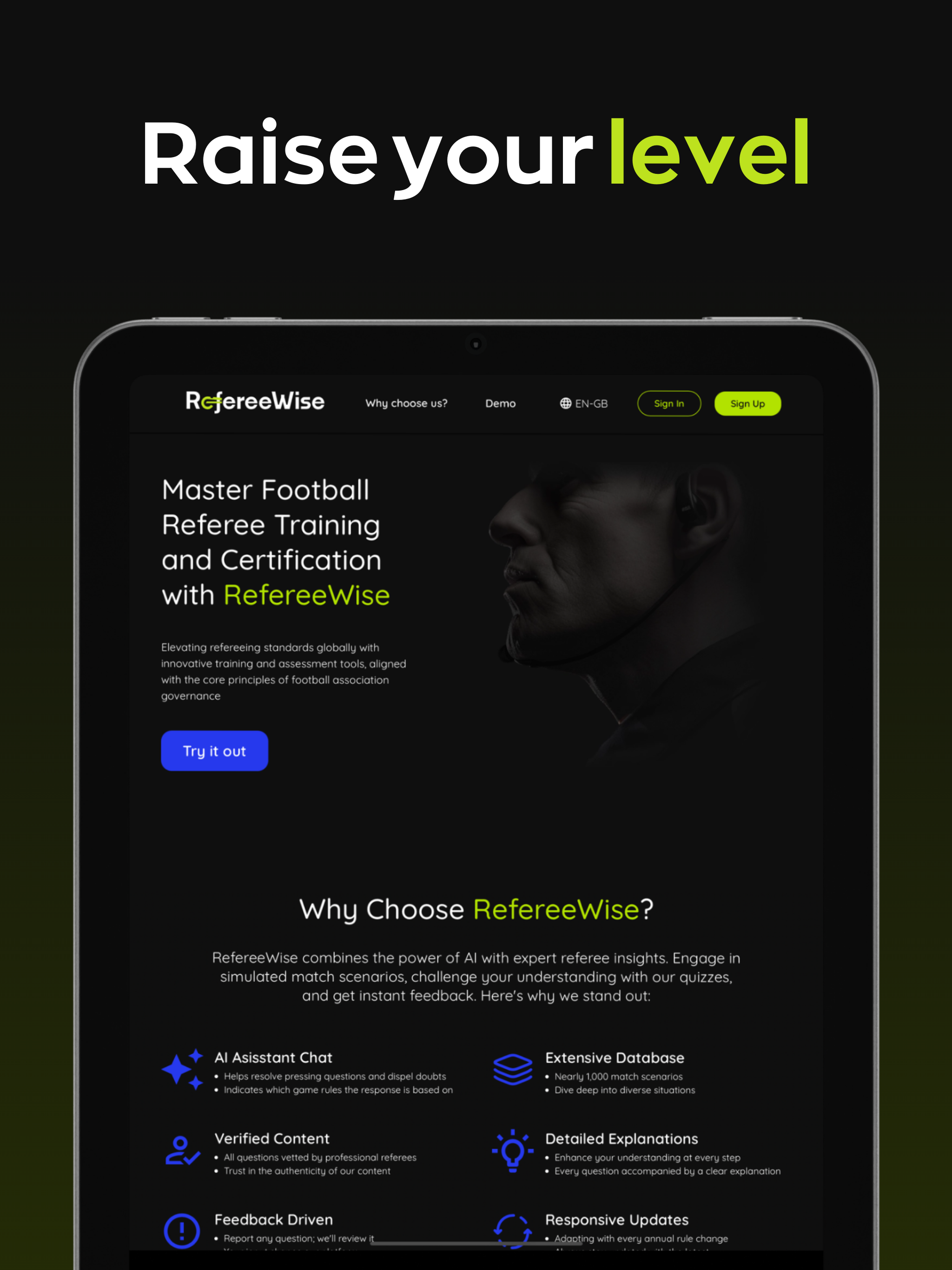 RefereeWise - Referee Tests