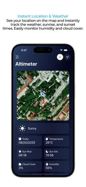 Cuspart: Altimeter screenshot 1