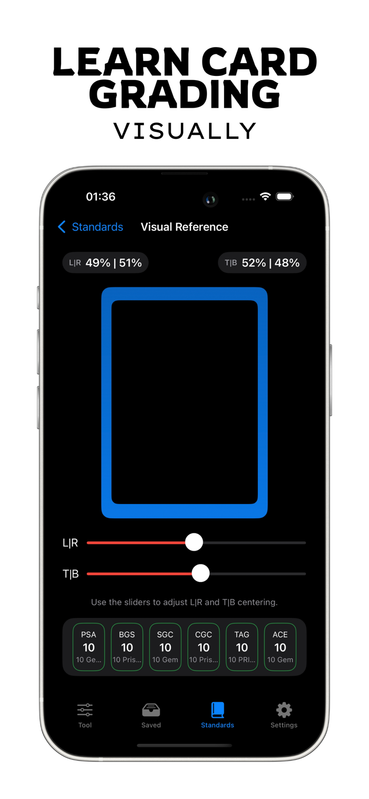 Card Centering Calculator App screenshot 6