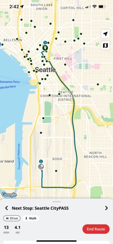 Seattle Travel Planner screenshot
