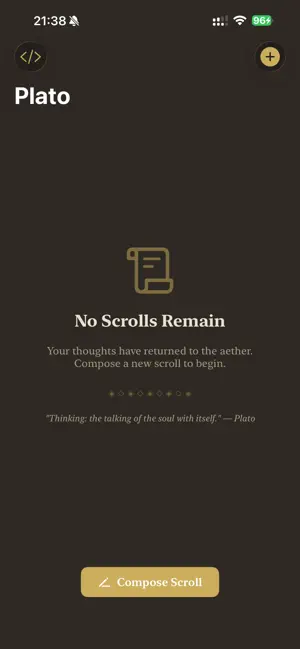 Plato – Disappearing Notes screenshot 1