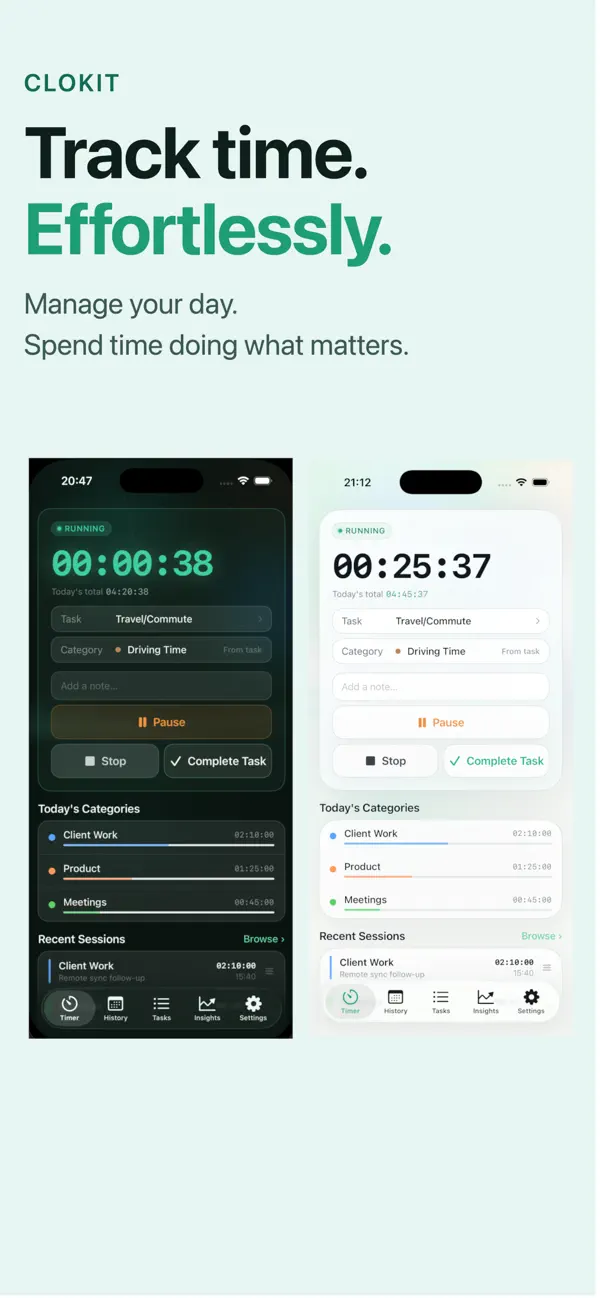 Screenshot #1 pour Clokit Time Management