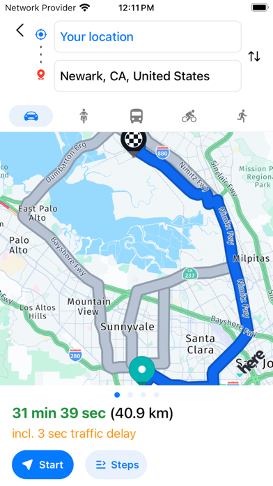 GPS Navigation: Live Traffic Screenshot