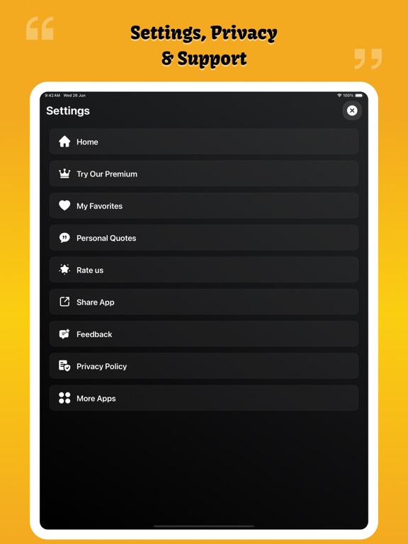 Good Motivational Quotes iPad screenshot 8 - Health & Fitness app