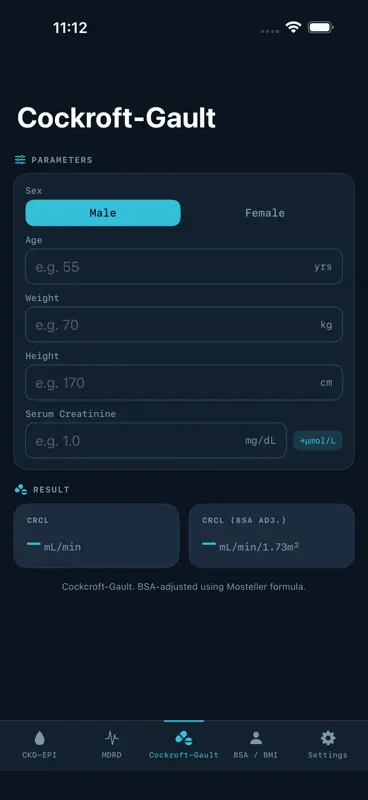 eGFR Lab screenshot 3 of 5