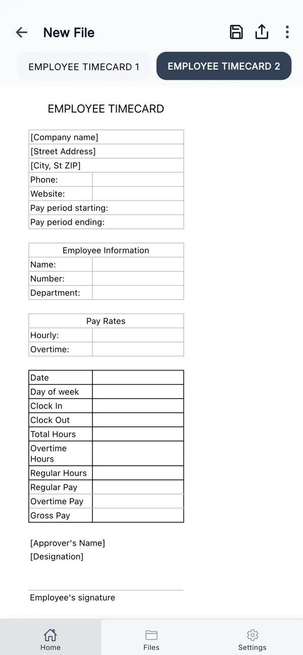 Screenshot #3 pour Employee Timesheet