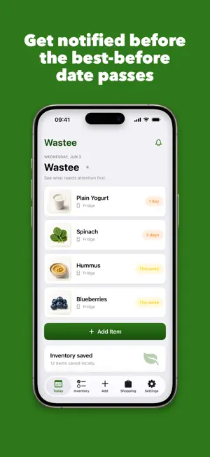 Wastee: Food Date Tracker screenshot 1