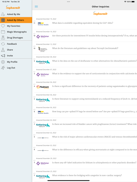 InpharmD iPad screenshot 7 - Medical app