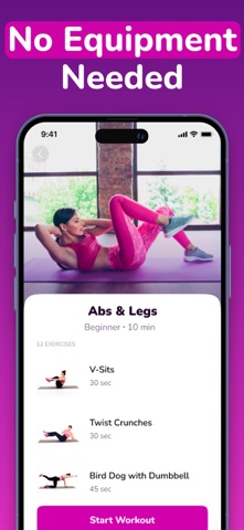 Weight Loss Workouts at Home iPhone screenshot