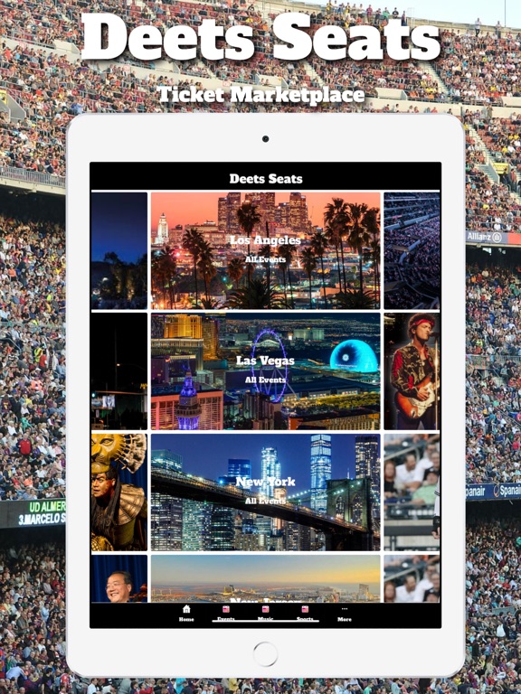 Deets Seats - Event Tickets iPad screenshot 9 - Entertainment app