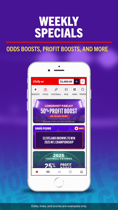 Bally Bet Sportsbook Screenshot