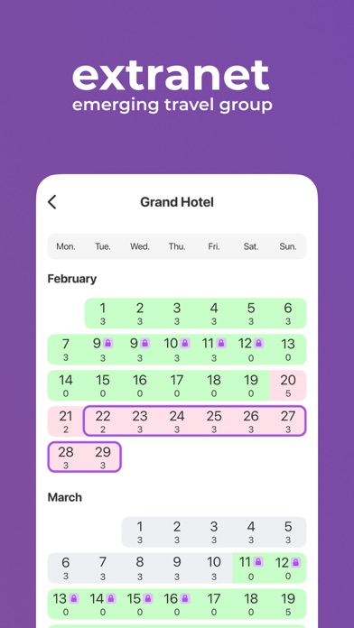 ETG Extranet Screenshot