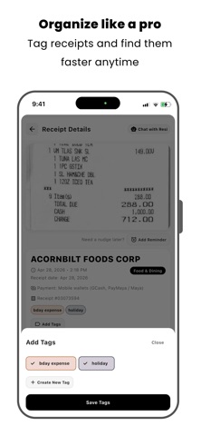 Receipt Scanner - EasyReceipt screenshot
