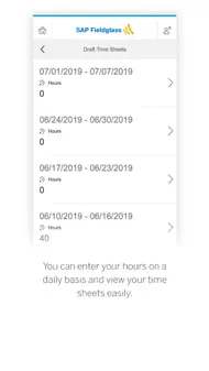 SAP Fieldglass Time Entry iphone bilder 2