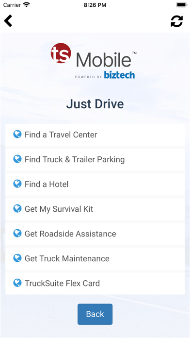 TruckSuite App Screenshot