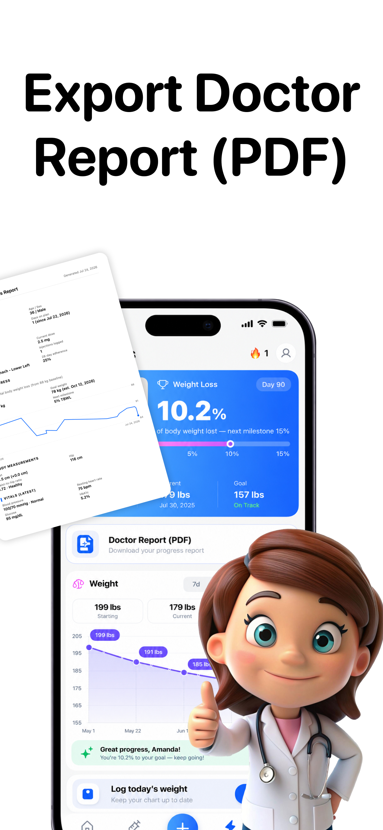 Glai: GLP-1 Tracker & Diet screenshot 10