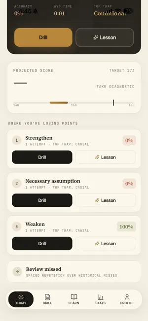 Lexicon LSAT screenshot 2