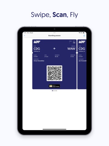 LOT Polish Airlines iPad screenshot 5