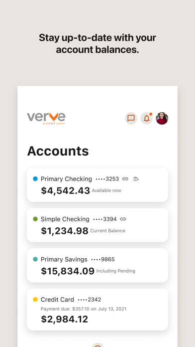 Verve Mobile app screenshot 3