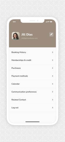 The Mové iPhone screenshot