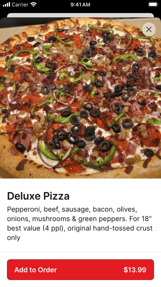 Mega Pizza & catering iPhone screenshot 4 - Food & Drink app