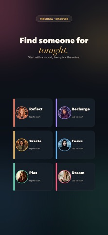 Personia: AI Character Chat iPhone screenshot