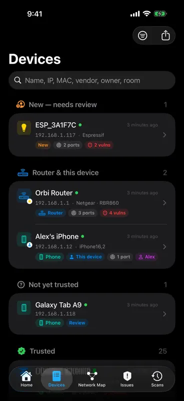 Crios ネットワークスキャナ&マップ screenshot 4 of 10