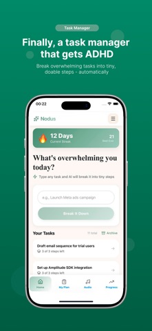 Nodus: ADHD Task Manager & AI Screenshot 1 of 4