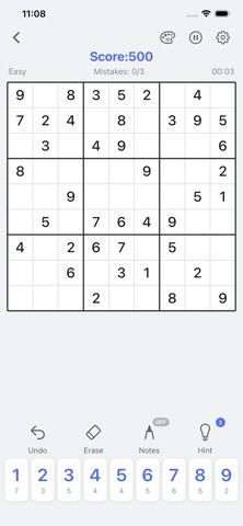 Sudoku· Puzzle Sudoku Games Pr iPhone screenshot