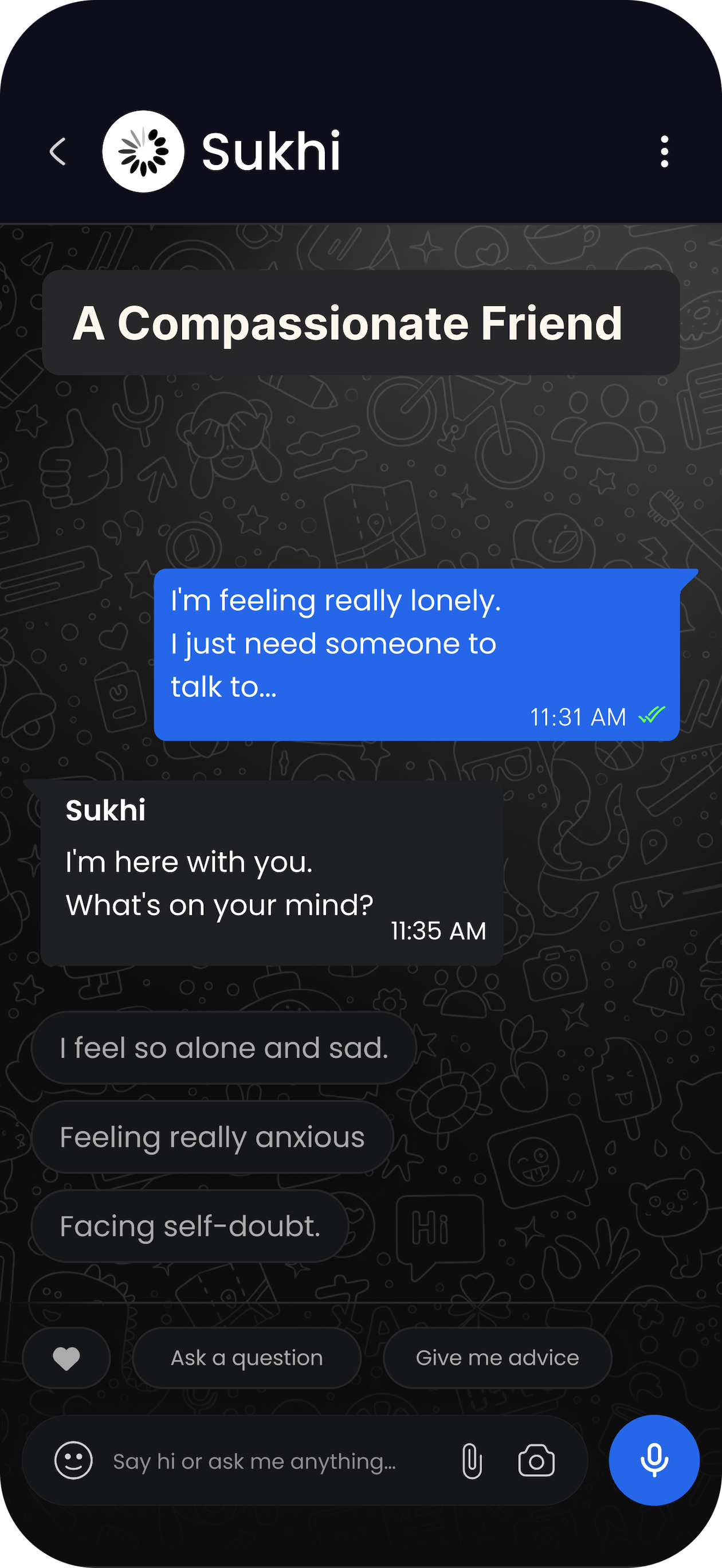 Sukhi - Your AI companion