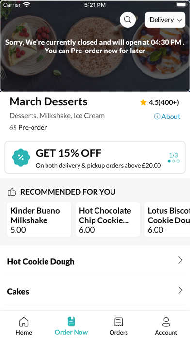 March Desserts Screenshot
