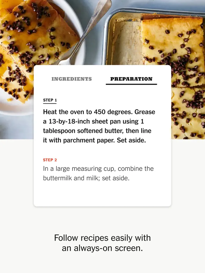 NYT Cooking iPad screenshot 7