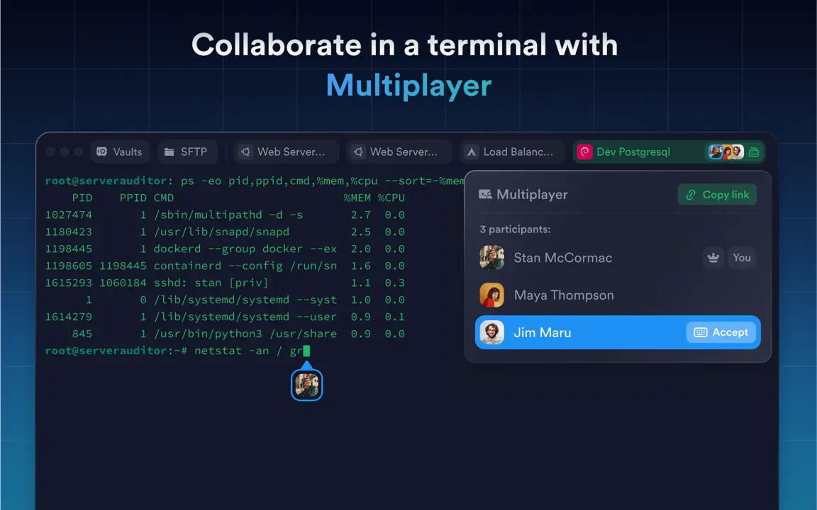 Termius: SSH Client & Terminal iPhone-skjermbilde 5