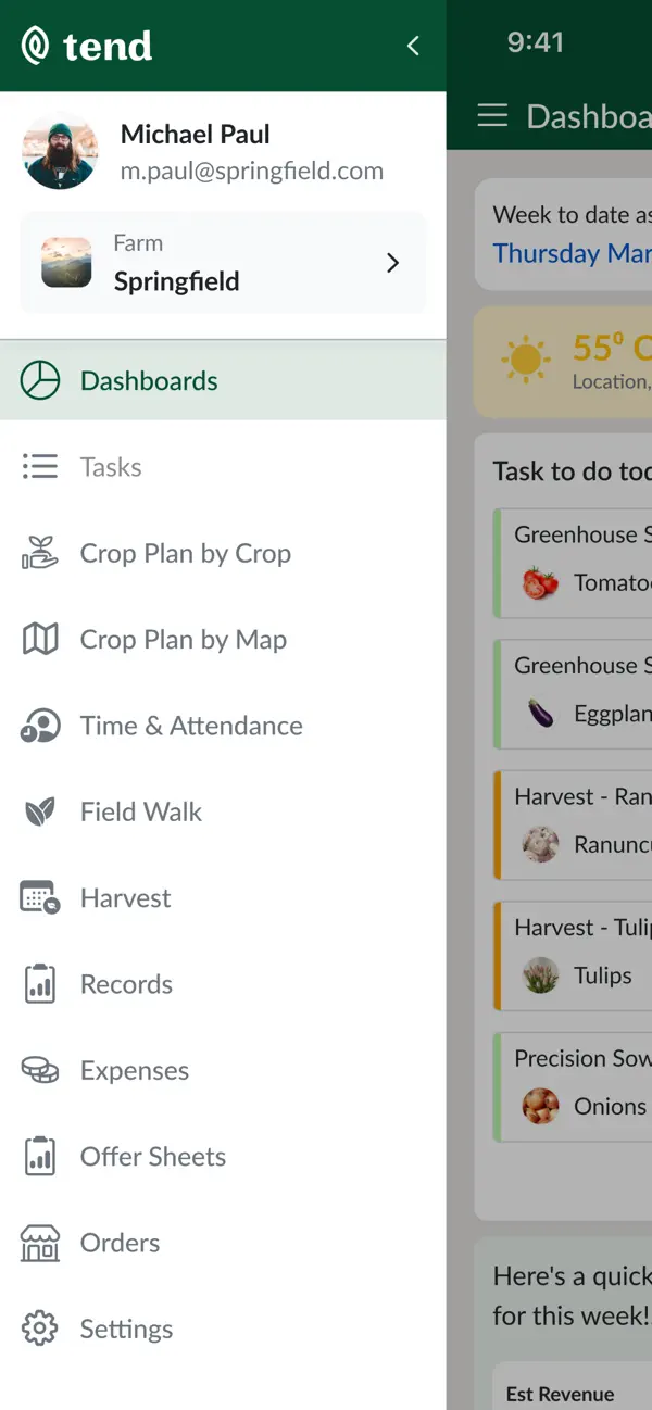 Screenshot #3 pour Tend Companion App