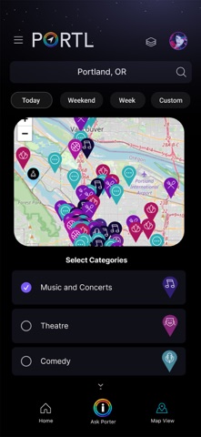 PORTL app screenshot 2
