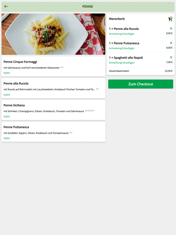 Pizzeria La Nossa Essen iPad screenshot