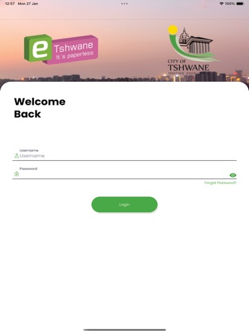 City of Tshwane iPad screenshot 1