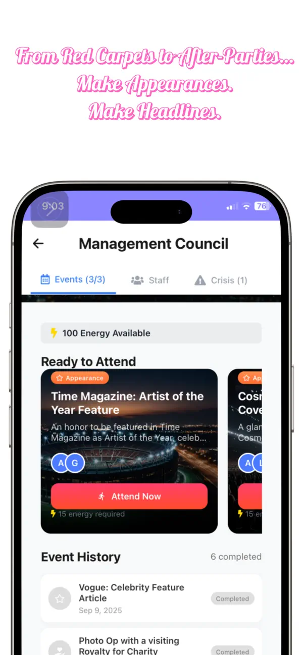 Essential Popstar Life Sim iOS Mod IPA screenshot 5 - iOS game interface