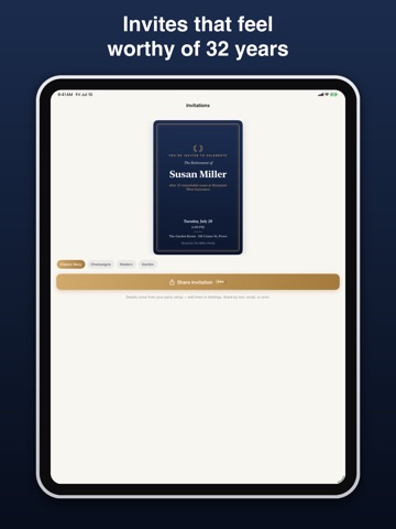 Cheers! Retirement Party iPad screenshot