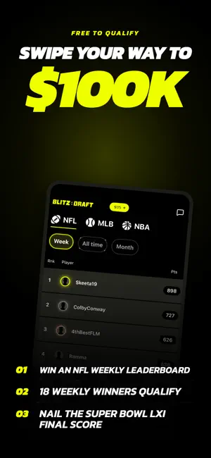 Blitz:Draft Fantasy Sports screenshot 2