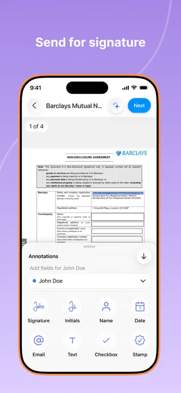 Digital Signature App・Signeasy screenshot 3 of 10