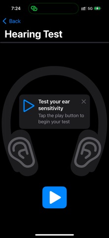 ListenUp Hearing Test screenshot