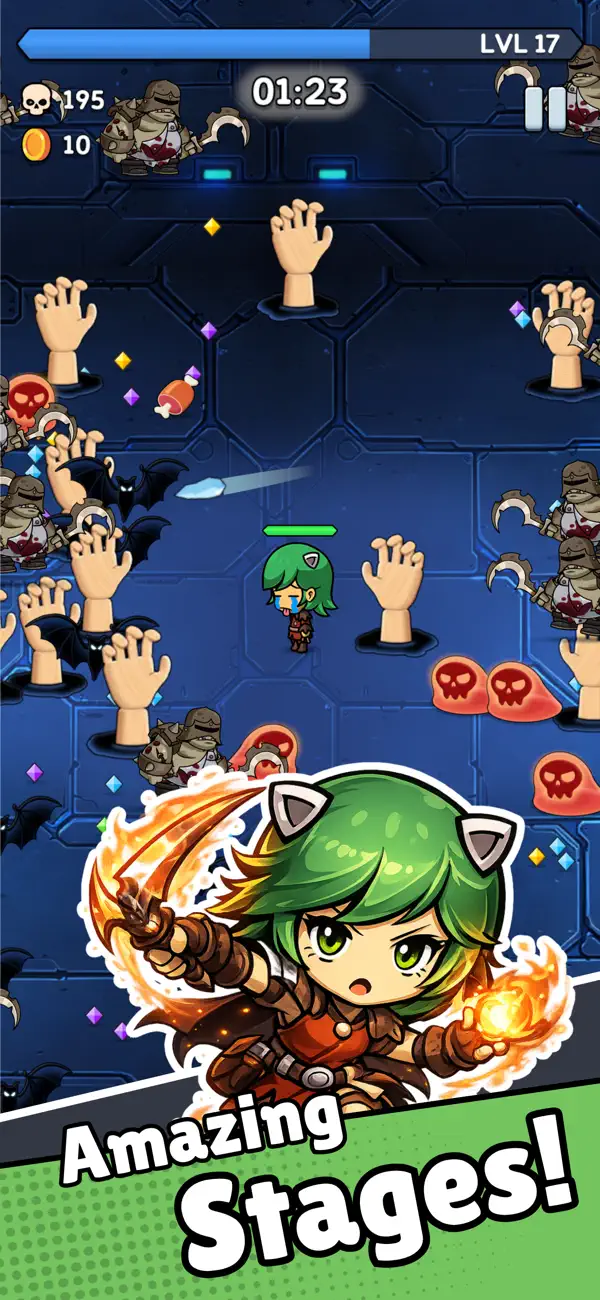 NO ESCAPE: Survivor Roguelite Hack screenshot 5 - iOS game interface