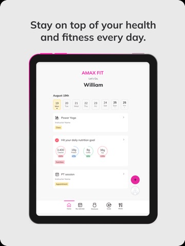 AMAX FIT iPad screenshot
