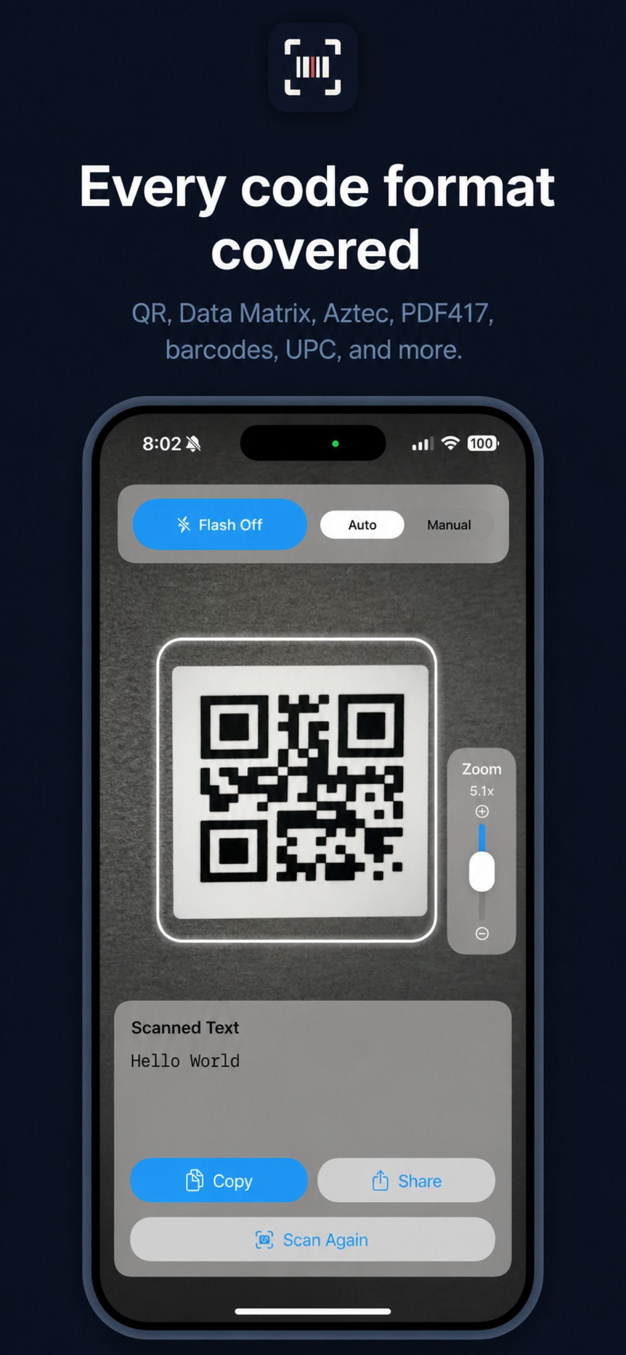 FreeScan Code Scanner screenshot 2