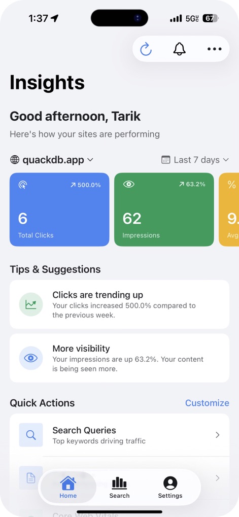 Search Console - Business App | MWM