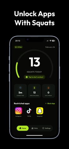 Time Squats: App Blocker Screenshot 1 of 5