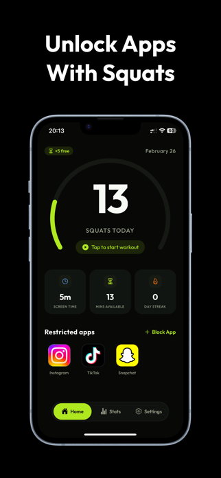 Time Squats: App Blocker Screenshot 1 of 5