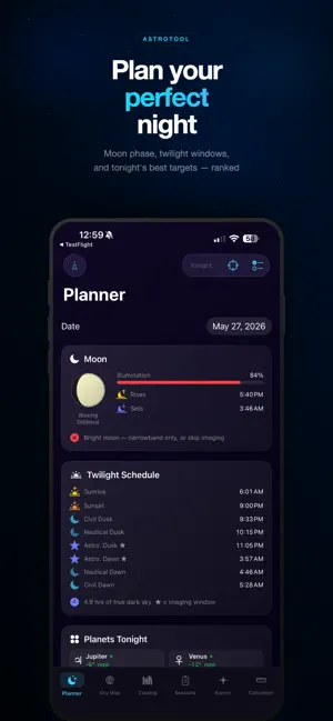 AstroTool: Night Sky Planner screenshot 2
